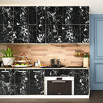 Самоклеюча плівка 0,45х10м х 0,07мм Чорний мармур з білим SW-00001280, фото 5