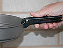 Тримач-затискач для каструль і сковорідок. Ручка для кухонного посуду. Чапельник чорний., фото 4
