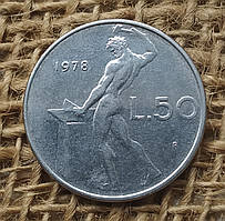 50 лiр 1978 року. Iталiя