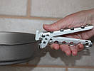 Тримач-затискач SUNDICK для каструль і сковорідок. Ручка для кухонного посуду. Чапельник  Сріблястий., фото 8