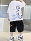Літній костюм для хлопчика з шортами підлітка Оверсайз, фото 2