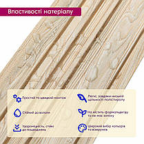 Рейка декоративна PS 2900х120х12мм Пісочне дерево SW-00002137-, фото 4