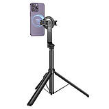 Селфі — монопод — штатив із бездротовою кнопкою Hoco K25 Sherkhan magnetic, фото 2