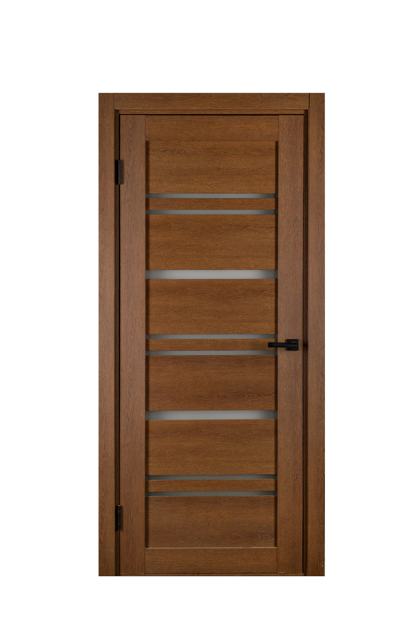 Двері Sun Doors Валенсія New Вільха медова + Скло сатин 80*200 см Міжкімнатні двері для дому