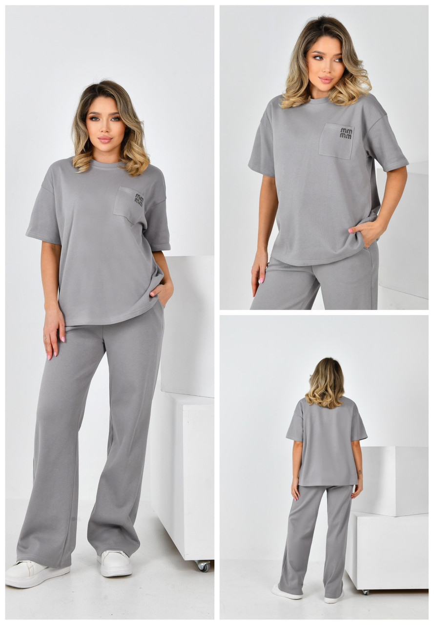 0411 Спортивний костюм жіночий напівбатал (3 од: M,L,XL)