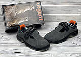 Спецвзуття сандалі робочі чоловічі, босоніжки шкіряні захисні взуття з метал носком, urgent польша, фото 4