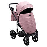 Коляска універсальна 2в1 Adamex Locco Tip TK-24 (рюкзак, кошик, москітна сітка, дощовик) Рожева, фото 8