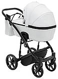 Коляска універсальна 2в1 Adamex Mobi Air Thermo ECO SA-1 (сумка, кошик, чохол на ніжки) Біла, фото 4