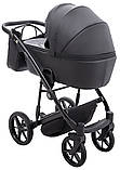 Коляска універсальна 2в1 Adamex Mobi Air Thermo New ECO SA-2 (сумка, кошик, чохол на ніжки) Чорна, фото 4