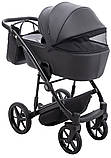 Коляска універсальна 2в1 Adamex Mobi Air Thermo New ECO SA-2 (сумка, кошик, чохол на ніжки) Чорна, фото 5