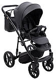 Коляска універсальна 2в1 Adamex Mobi Air Thermo New ECO SA-2 (сумка, кошик, чохол на ніжки) Чорна, фото 7