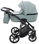 Візок універсальний 2в1 Adamex Mobi Air Thermo New ECO SA-20 (сумка, кошик, чохол на ніжки) Нефрит, фото 3