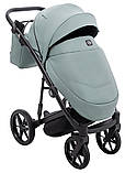 Візок універсальний 2в1 Adamex Mobi Air Thermo New ECO SA-20 (сумка, кошик, чохол на ніжки) Нефрит, фото 6