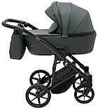 Коляска універсальна 2в1 Adamex Mobi Air Thermo New ECO SA-29 (сумка, кошик, чохол на ніжки) Зелена, фото 3