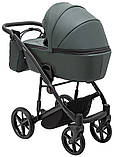 Коляска універсальна 2в1 Adamex Mobi Air Thermo New ECO SA-29 (сумка, кошик, чохол на ніжки) Зелена, фото 4