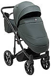 Коляска універсальна 2в1 Adamex Mobi Air Thermo New ECO SA-29 (сумка, кошик, чохол на ніжки) Зелена, фото 6