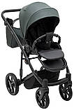 Коляска універсальна 2в1 Adamex Mobi Air Thermo New ECO SA-29 (сумка, кошик, чохол на ніжки) Зелена, фото 7