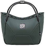 Коляска універсальна 2в1 Adamex Mobi Air Thermo New ECO SA-29 (сумка, кошик, чохол на ніжки) Зелена, фото 9