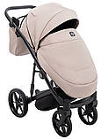 Коляска універсальна 2в1 Adamex Mobi Air Thermo New ECO SA-7 (сумка, кошик, чохол на ніжки) Бежева, фото 6