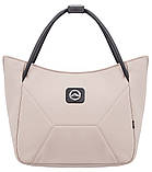 Коляска універсальна 2в1 Adamex Mobi Air Thermo New ECO SA-7 (сумка, кошик, чохол на ніжки) Бежева, фото 10