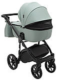 Коляска універсальна 2в1 Adamex Nola Eco SA-20 (сумка, кошик, чохол на ніжки) Нефрит, фото 7