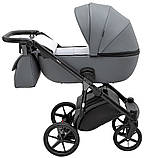 Коляска універсальна 2в1 Adamex Nola Eco SA-32 (сумка, кошик, чохол на ніжки) Сіра, фото 4