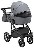Коляска універсальна 2в1 Adamex Nola Eco SA-32 (сумка, кошик, чохол на ніжки) Сіра, фото 6