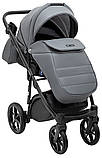 Коляска універсальна 2в1 Adamex Nola Eco SA-32 (сумка, кошик, чохол на ніжки) Сіра, фото 7