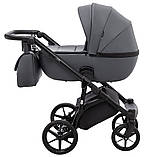 Коляска універсальна 2в1 Adamex Nola Eco SA-5 (сумка, кошик, чохол на ніжки) Графіт, фото 3