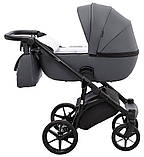 Коляска універсальна 2в1 Adamex Nola Eco SA-5 (сумка, кошик, чохол на ніжки) Графіт, фото 4