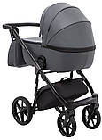 Коляска універсальна 2в1 Adamex Nola Eco SA-5 (сумка, кошик, чохол на ніжки) Графіт, фото 5
