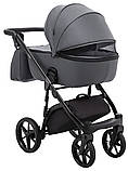 Коляска універсальна 2в1 Adamex Nola Eco SA-5 (сумка, кошик, чохол на ніжки) Графіт, фото 6