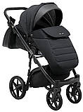 Коляска універсальна 2в1 Adamex Nola PS-1 (сумка, кошик, чохол на ніжки) Чорна, фото 7
