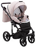 Коляска універсальна 2в1 Adamex Porto Light ECO SA-15 (сумка, кошик, чохол на ніжки) Рожева, фото 7
