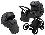 Коляска універсальна 2в1 Adamex Porto Light ECO SA-5 (сумка, кошик, чохол на ніжки) Графіт, фото 2