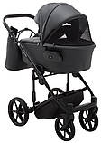 Коляска універсальна 2в1 Adamex Porto Light ECO SA-5 (сумка, кошик, чохол на ніжки) Графіт, фото 5
