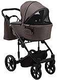 Коляска універсальна 2в1 Adamex Porto Light Tip TK-21 (сумка, кошик, чохол на ніжки) Коричнева, фото 6