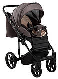 Коляска універсальна 2в1 Adamex Porto Light Tip TK-21 (сумка, кошик, чохол на ніжки) Коричнева, фото 8