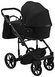 Коляска універсальна 2в1 Adamex Porto Light Tip TK-53 (сумка, кошик, чохол на ніжки) Чорна, фото 4