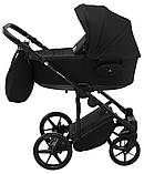Коляска універсальна 2в1 Adamex Porto Light Tip TK-53 (сумка, кошик, чохол на ніжки) Чорна, фото 5