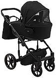 Коляска універсальна 2в1 Adamex Porto Light Tip TK-53 (сумка, кошик, чохол на ніжки) Чорна, фото 6