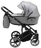 Коляска універсальна 2в1 Adamex Porto Light Tip TK-83 (сумка, кошик, чохол на ніжки) Сіра, фото 4