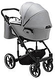 Коляска універсальна 2в1 Adamex Porto Light Tip TK-83 (сумка, кошик, чохол на ніжки) Сіра, фото 5