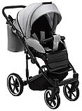 Коляска універсальна 2в1 Adamex Porto Light Tip TK-83 (сумка, кошик, чохол на ніжки) Сіра, фото 7