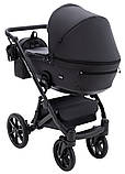 Коляска універсальна 2в1 Bair Kiwi Plus ECO BKP-15 (москітна сітка, сумка, дощовик) Чорна, фото 4