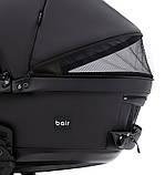 Коляска універсальна 2в1 Bair Kiwi Plus ECO BKP-15 (москітна сітка, сумка, дощовик) Чорна, фото 7