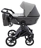 Коляска універсальна 2в1 Bair Kiwi Plus ECO BKP-21/15 (москітна сітка, козирок від сонця, дощовик) Сіра, фото 3