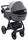 Коляска універсальна 2в1 Bair Kiwi Plus ECO BKP-21/15 (москітна сітка, козирок від сонця, дощовик) Сіра, фото 5