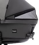 Коляска універсальна 2в1 Bair Kiwi Plus ECO BKP-21/15 (москітна сітка, козирок від сонця, дощовик) Сіра, фото 7