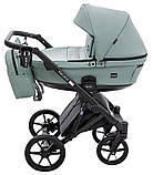 Коляска універсальна 2в1 Bair Kiwi Plus ECO BKP-26 (москітна сітка, козирок від сонця, дощовик) Нефритова, фото 3
